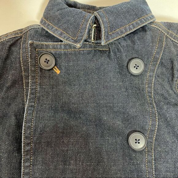 GAP Vintage jean jacket with nautical military sailor suit styling dark Wash XS - Picture 12 of 13